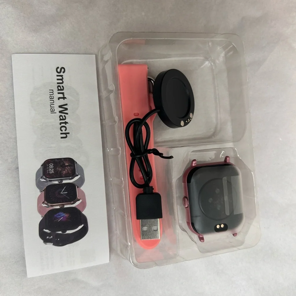 Smart Watch with Pink Band